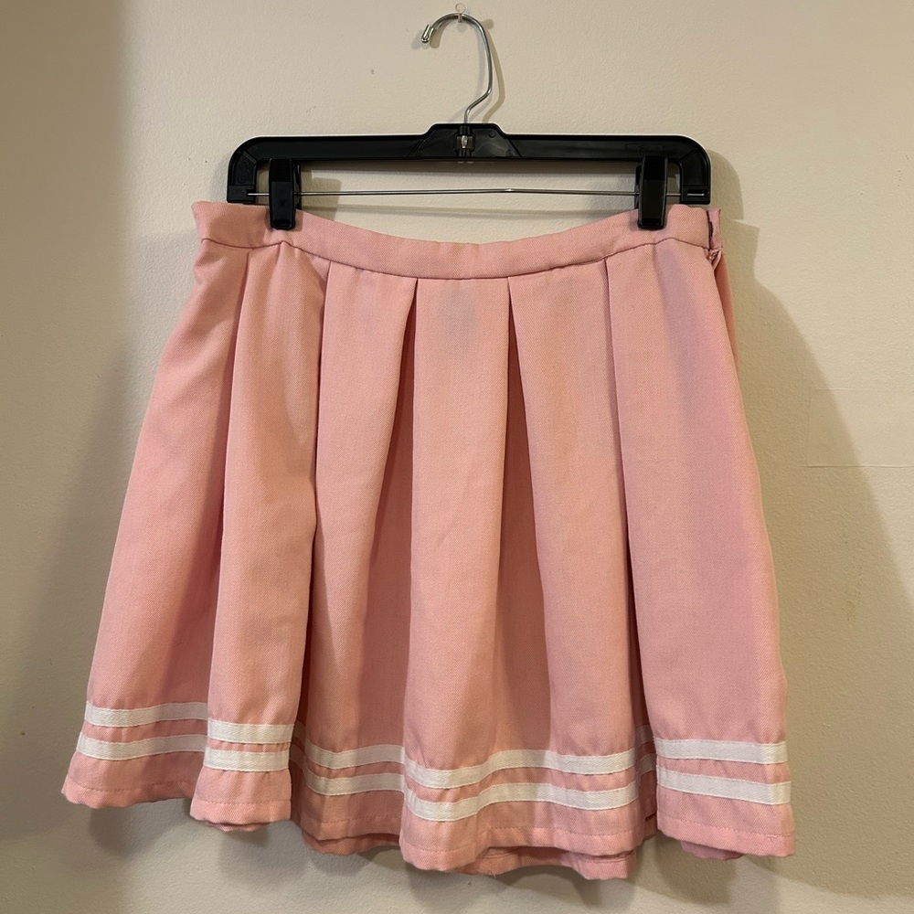 Hot Topic Pink Pleated Skirt